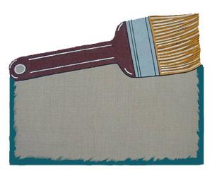 Of Wall Things: Paint Brush Bulletin Board